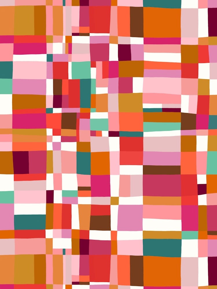 Austin Painted Abstract - Orange