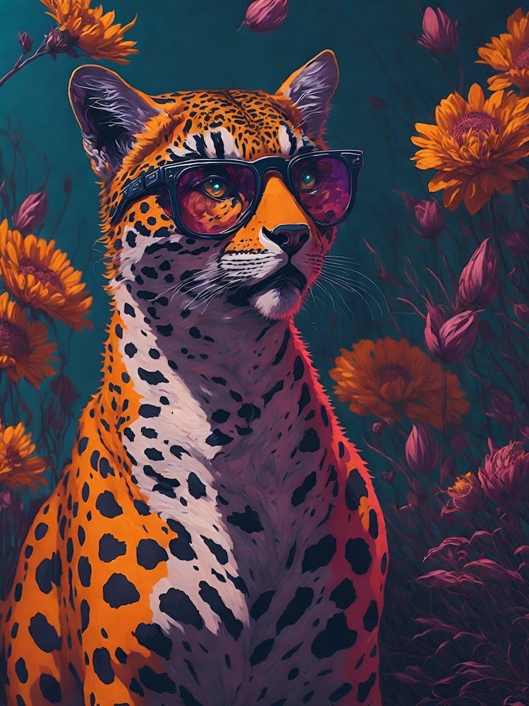 Cool Cheetah With Glasses Pop 1