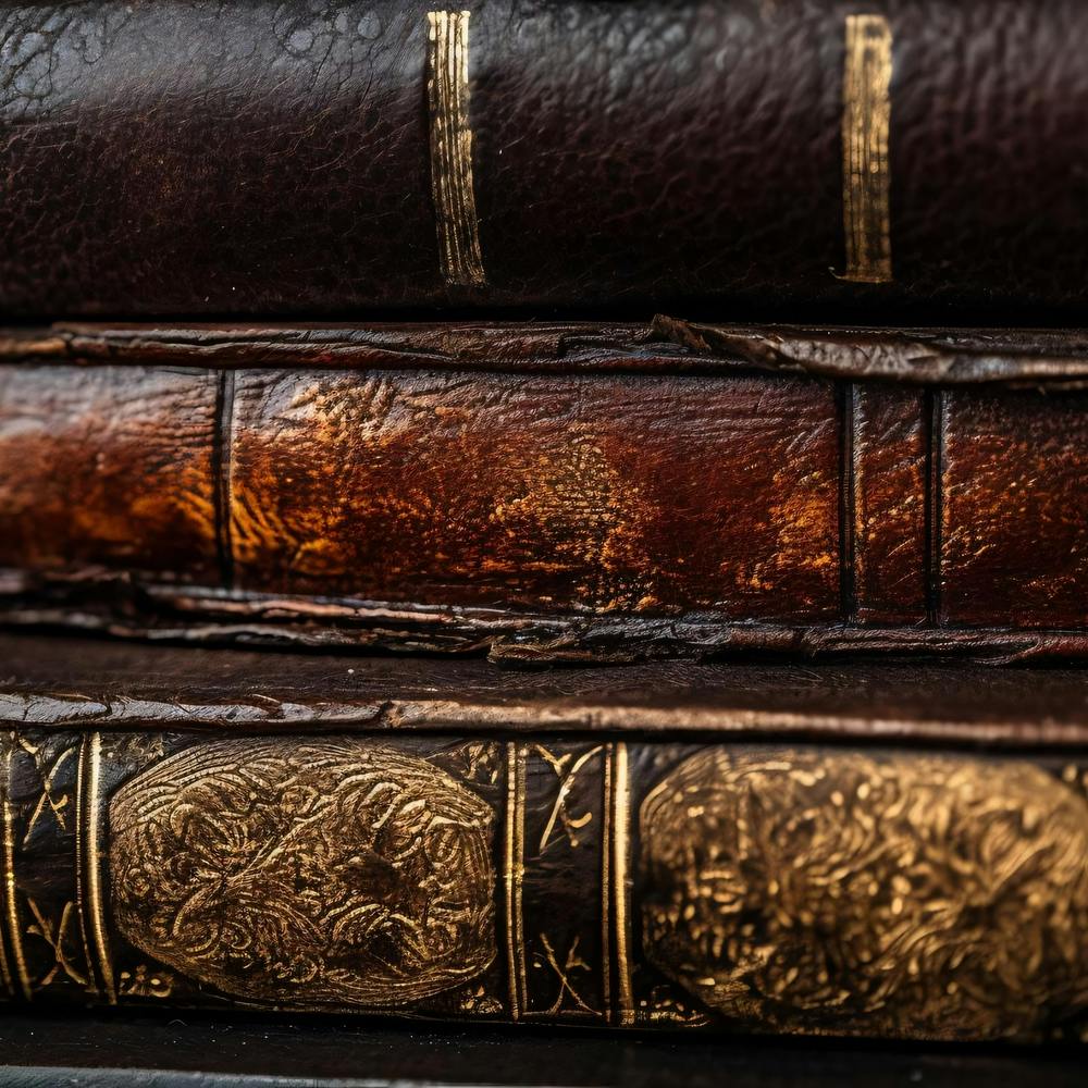 Old Books On A Table 8