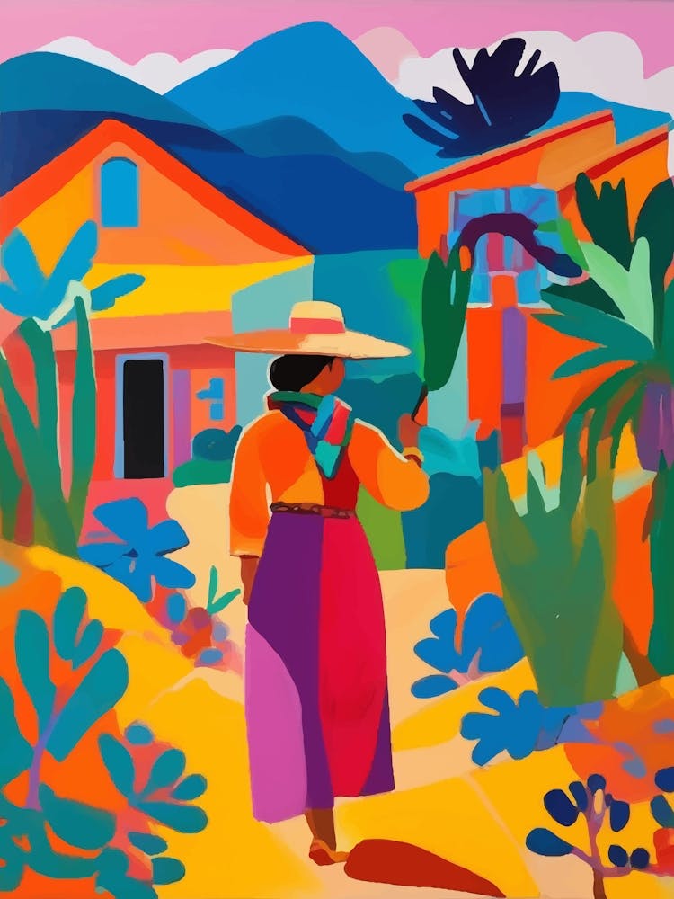Paysage Coloré, Femme Mexicaine