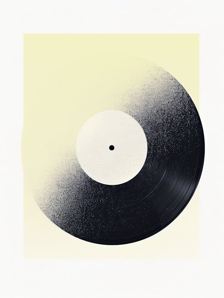 Retro-Melodien Vinyl-Poster