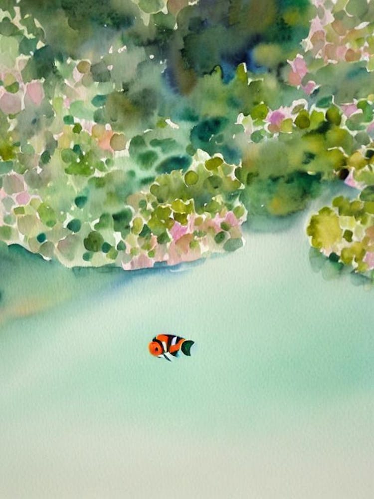 Clownfish II Storybook Watercolour