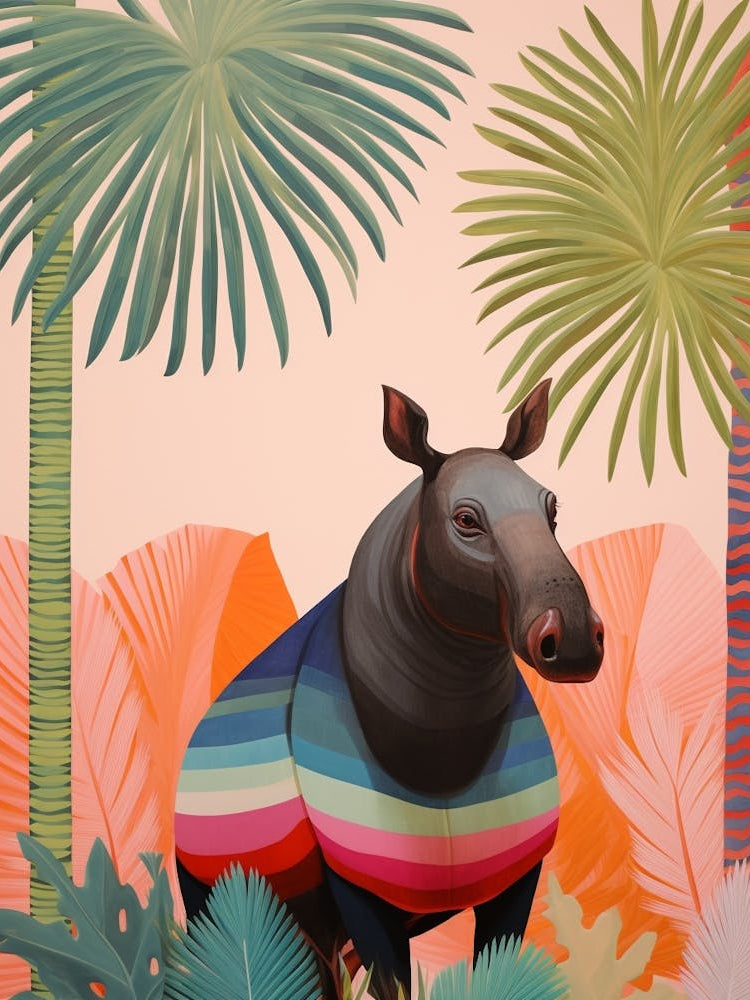 Tapir Tropical Animal Portrait
