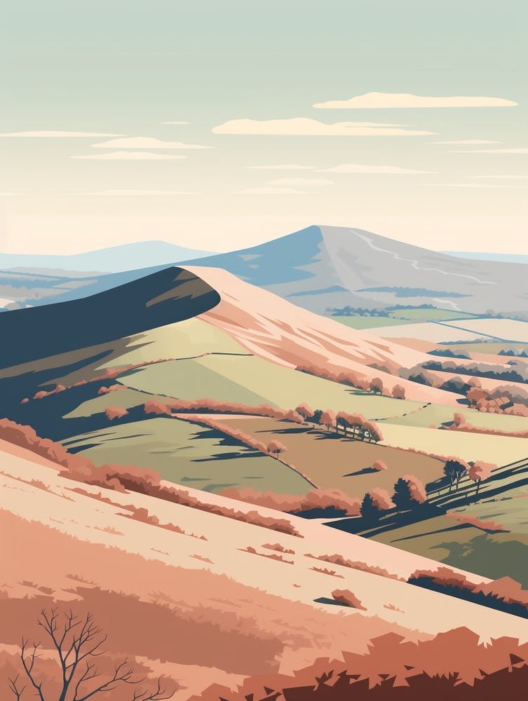 The Malvern Hills England 4 Hiking Trail Landscape