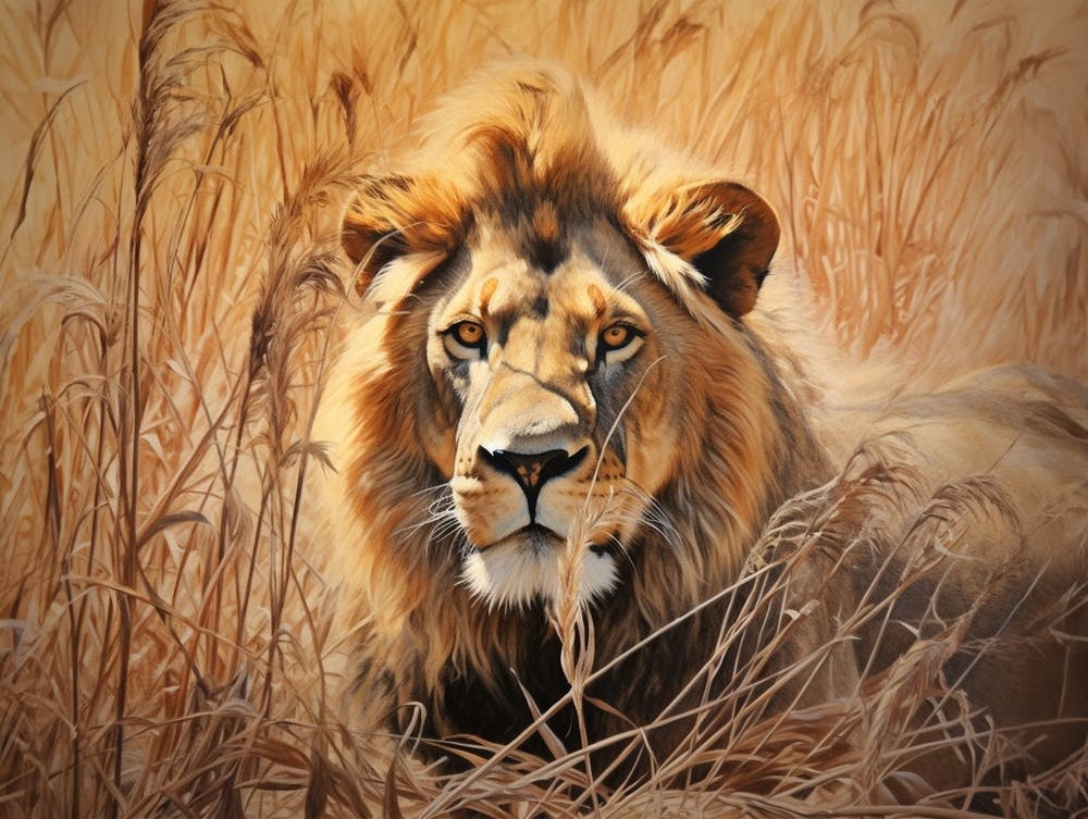African Lion Eye Level Realism 3