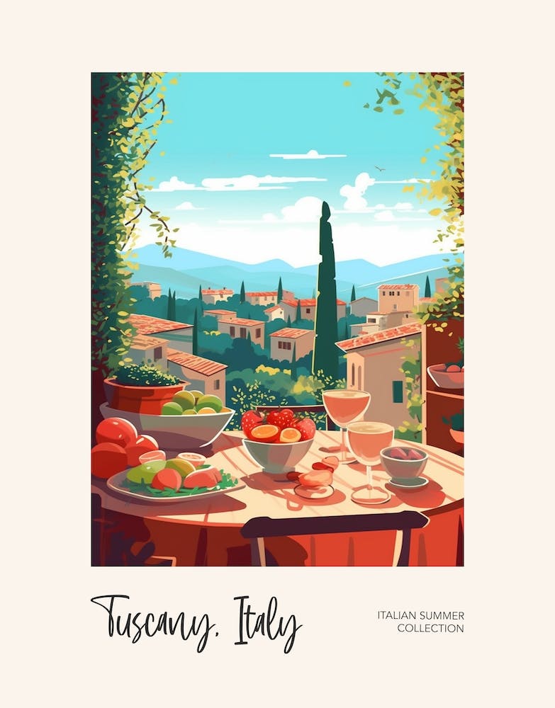 Tuscany, Italy Summer Food 1 Italian Summer Collection