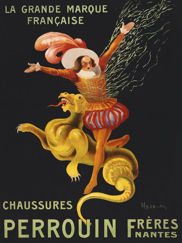 Perrouin Frères Shoes, Nantes The Great French Brand, Leonetto Cappiello