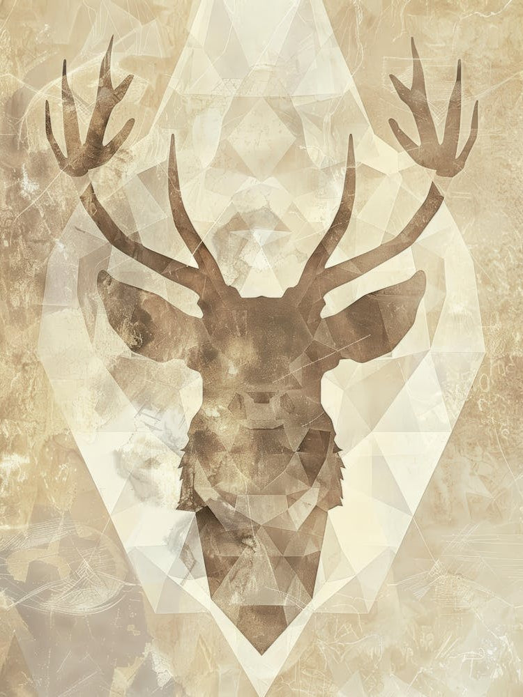 Deer Head Canvas Art 2