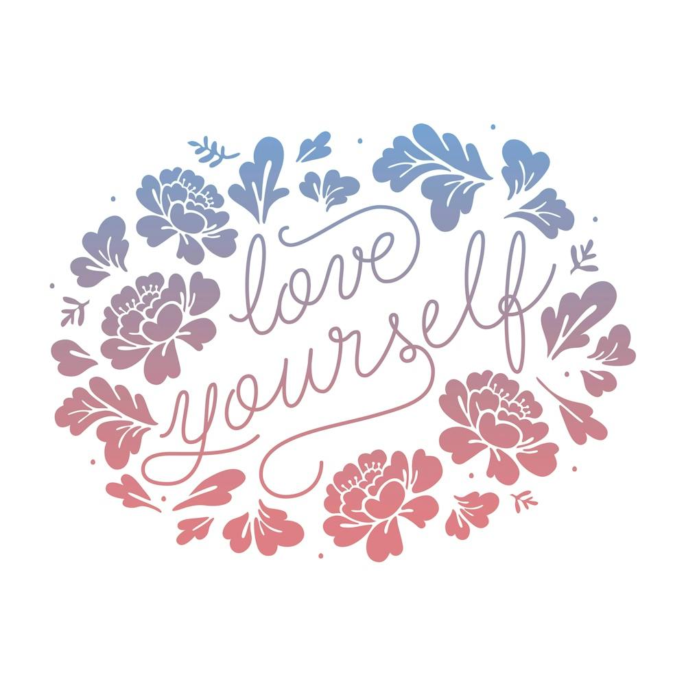 Love Yourself Blue Pink