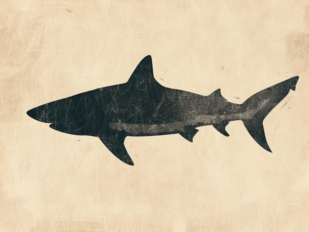 Nurse Shark Grey Silhouette 2