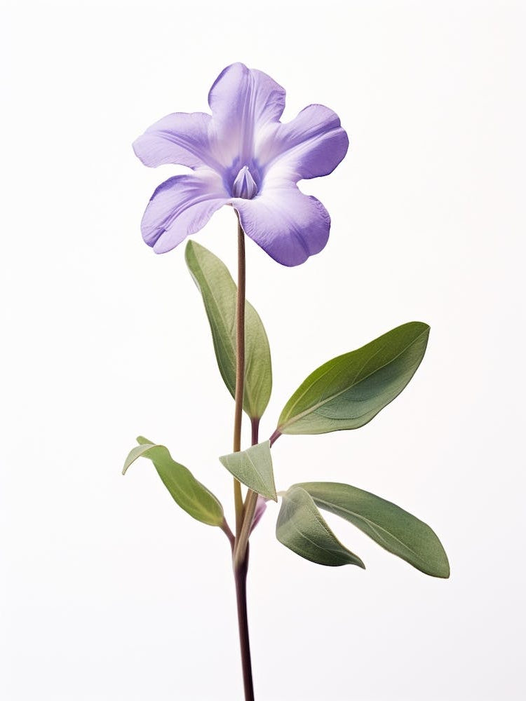 Pressed Flower Botanical Art Periwinkle 2