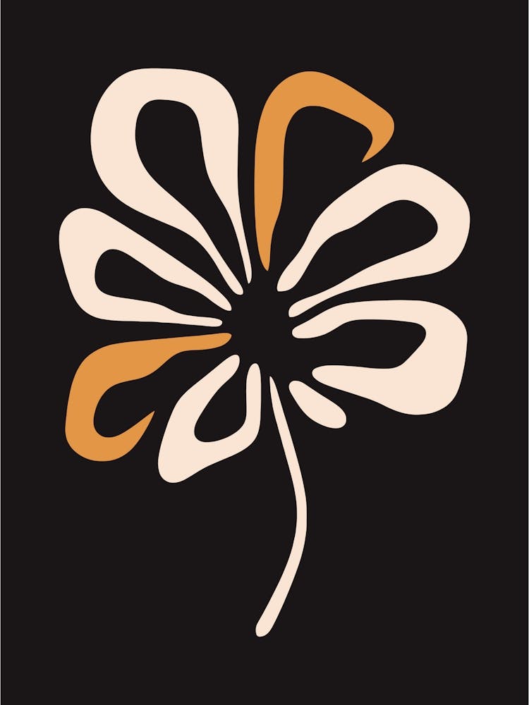 Abstract Modern Flower