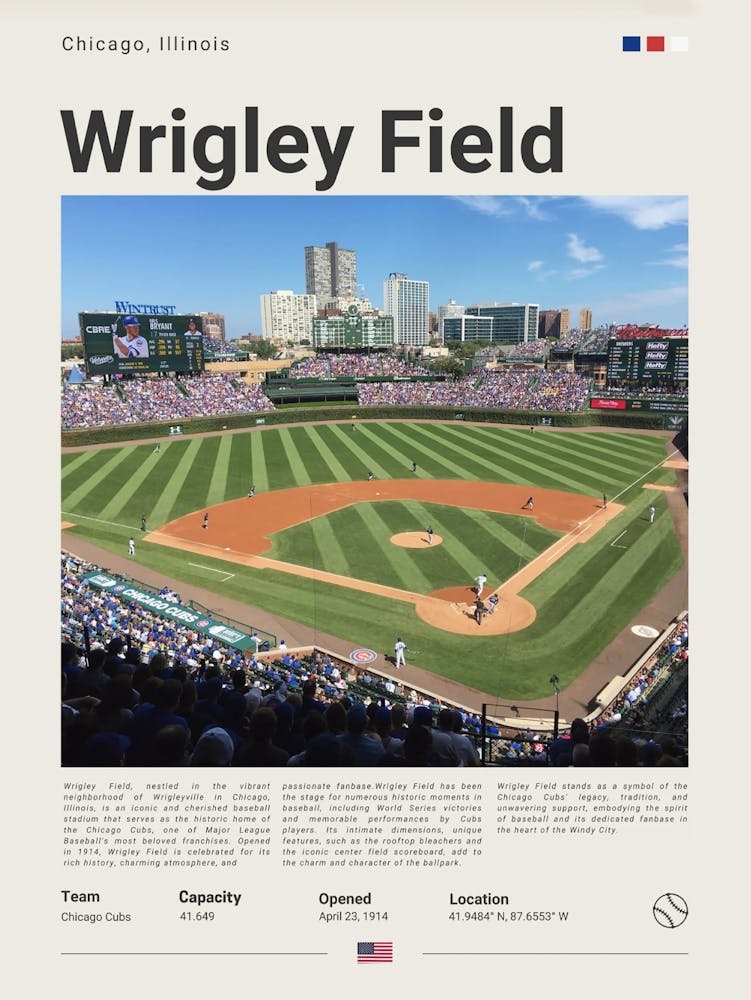 Baseball - Chicaco Cubs - Wrigley Field 1