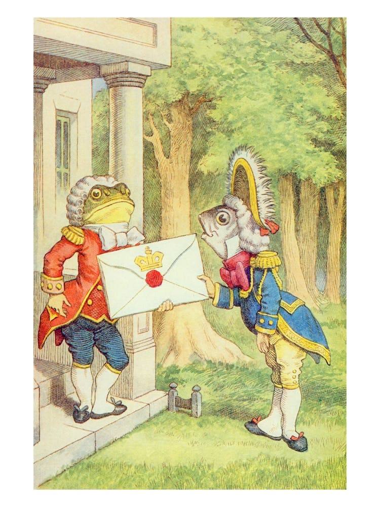 The Fish Footman Delivering An Invitation To The Duchess