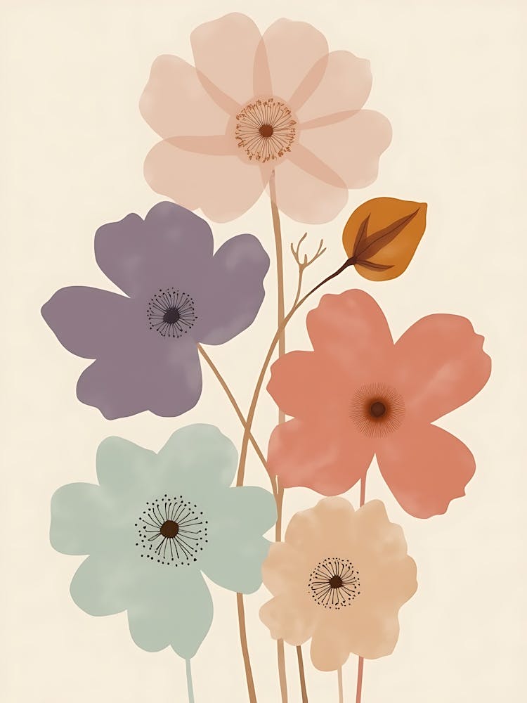 Soft Aesthetic Wildflower Design