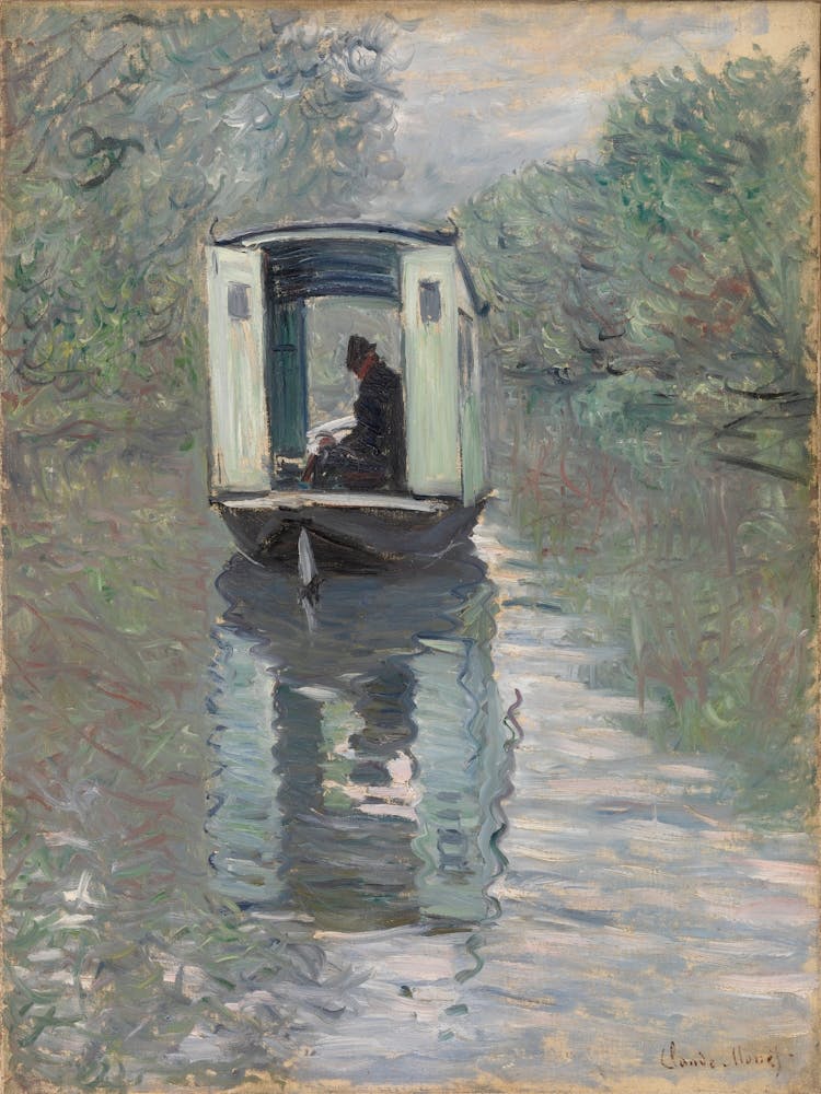 The Studio Boat (Le Bateau Atelier), Claude Monet