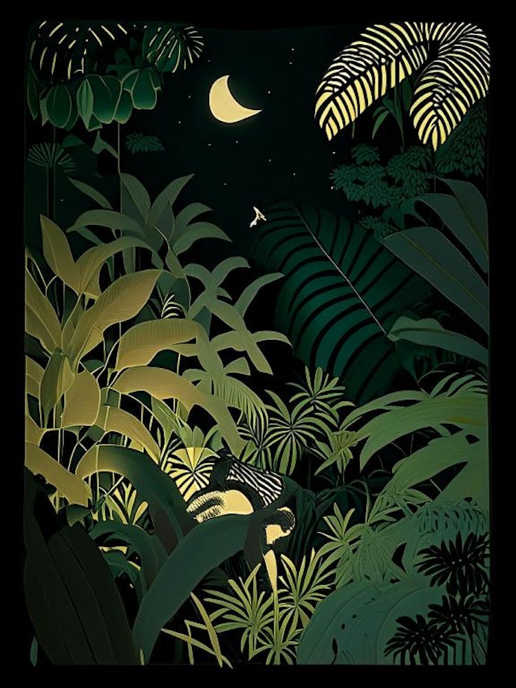 Jungle Night 4 Rousseau Inspired