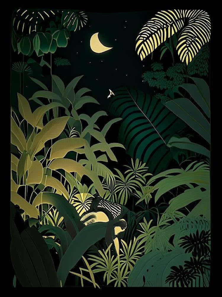 Jungle Night 4 Rousseau Inspired
