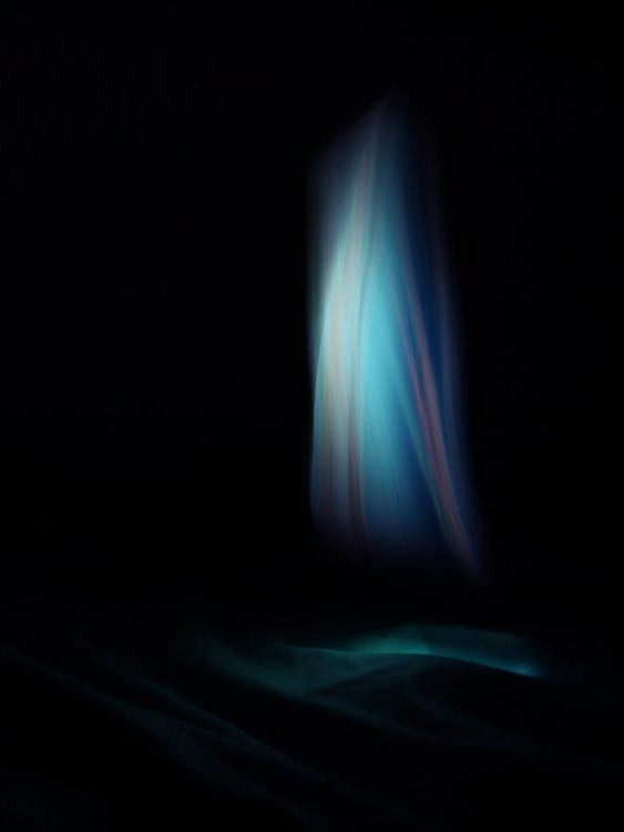 Light In The Dark - Glowing Abstract Curved Lines In The Form Of Blaze