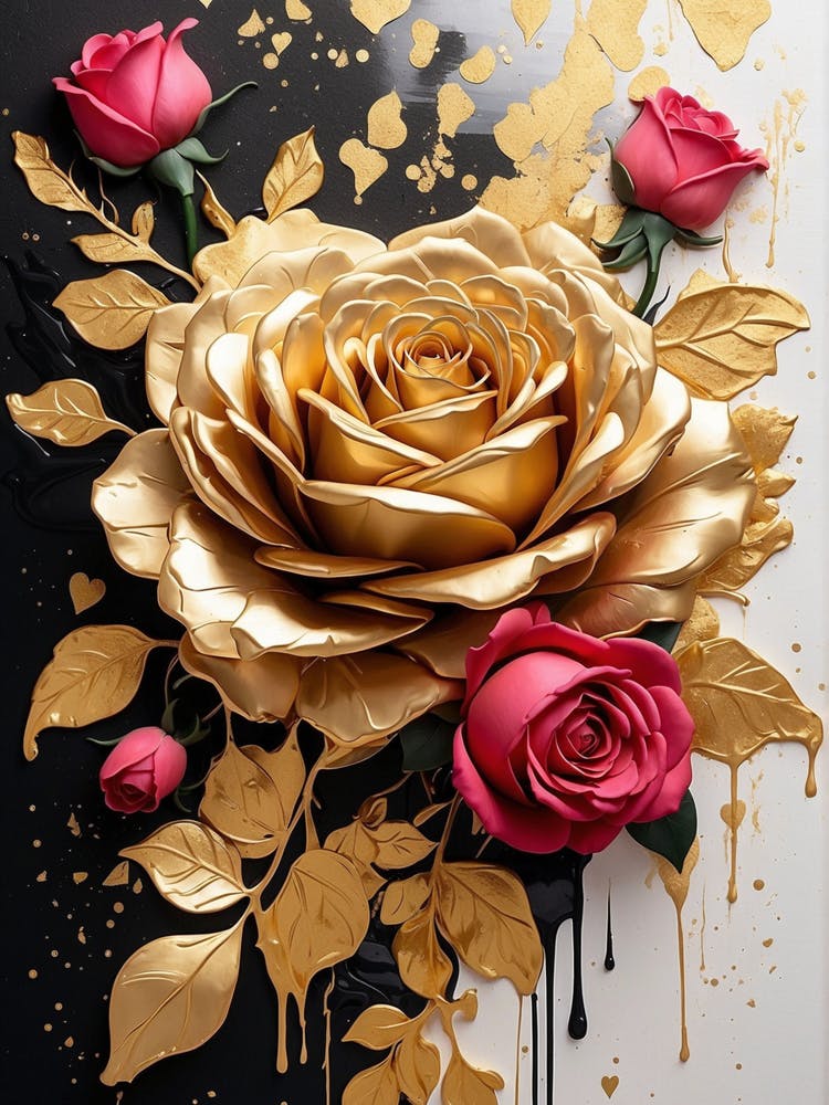 Gold Roses
