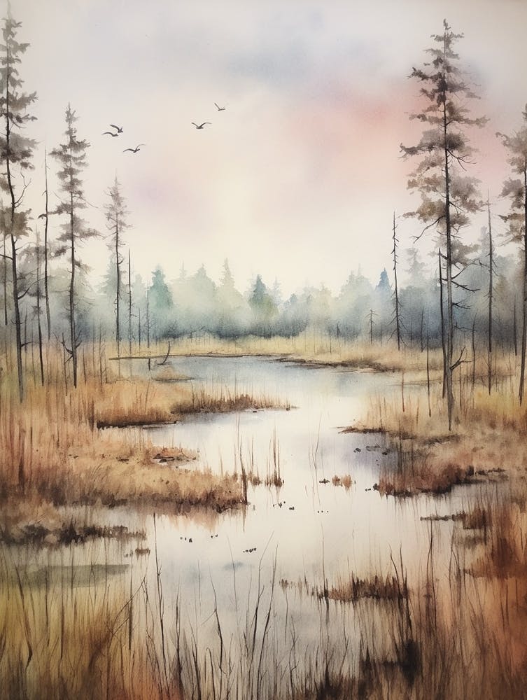 Autumn Forest Landscape Blackwater National Wildlife Reserve