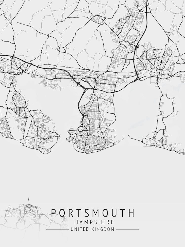 Portsmouth Hampshire Map