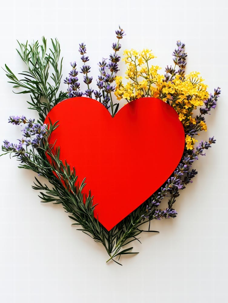 Heart With Flowers 6