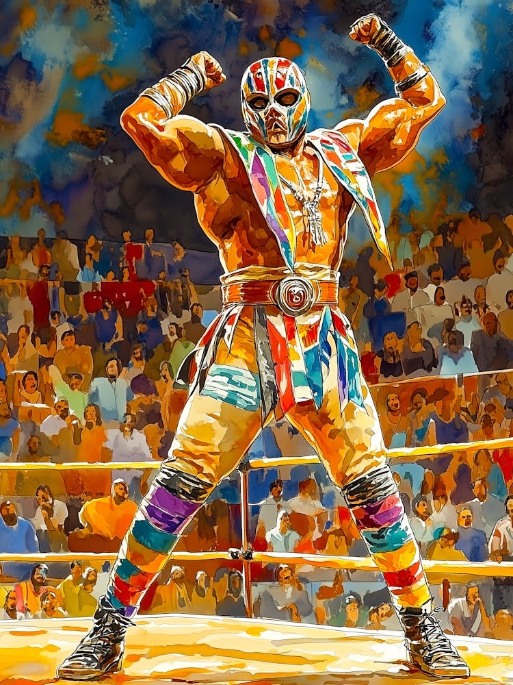 Lucha Libre Mexican art 1