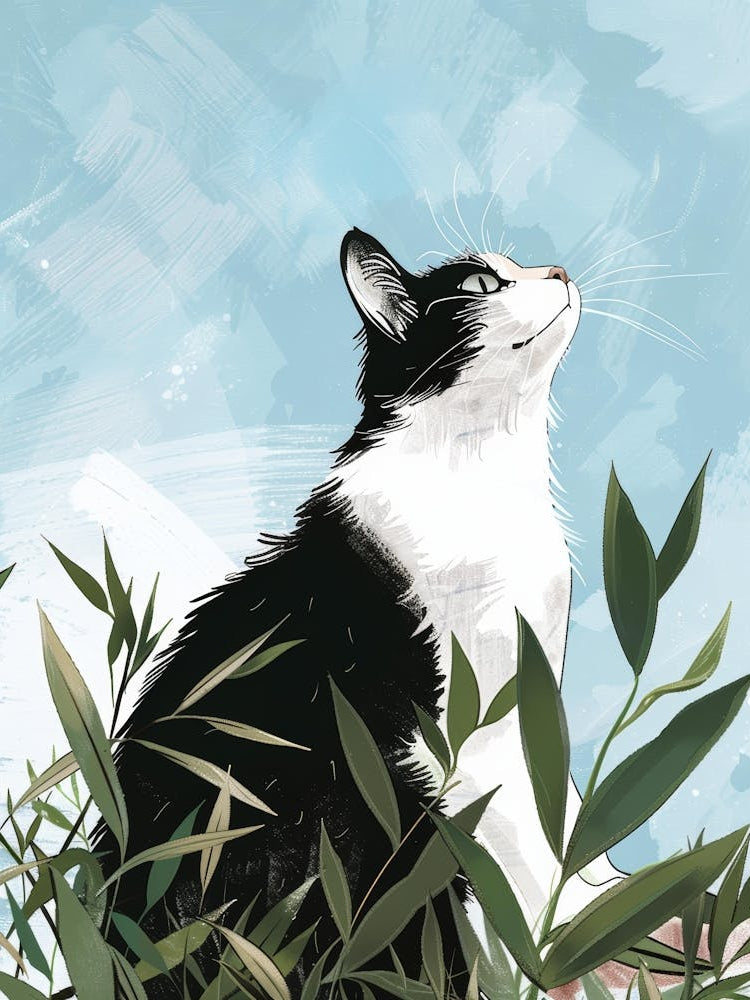 Cat In The Grass 9