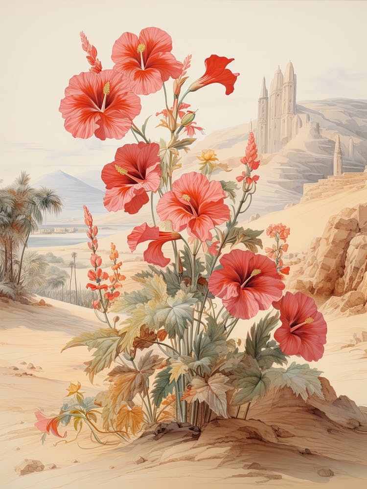 Fleur d'hibiscus chinoise style victorien 2