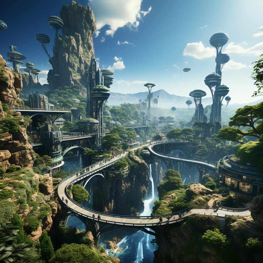 Futuristische Stadt 1