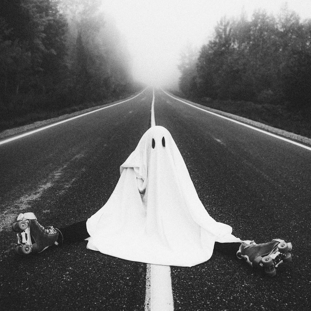 Ghost In Foggy Forest - SQUARE