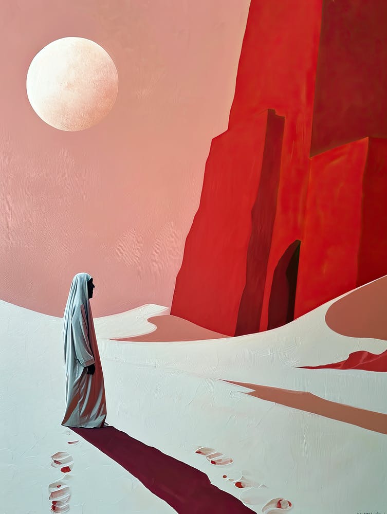 Arabian Woman In The Desert 1