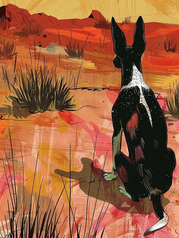 Dog In The Desert 1