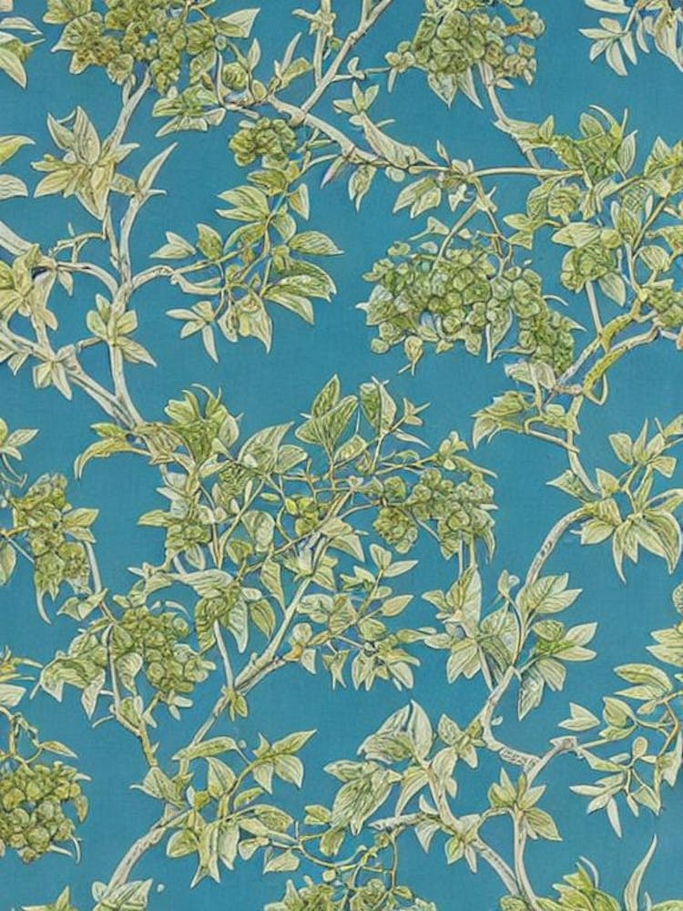 Golden Kiwi Leaves Vintage Botanical Fruit