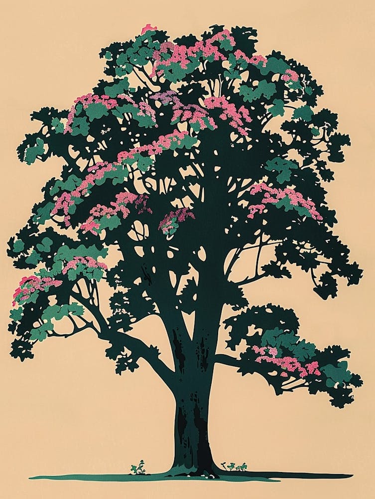 Alder Tree Colourful Illustration 1 1