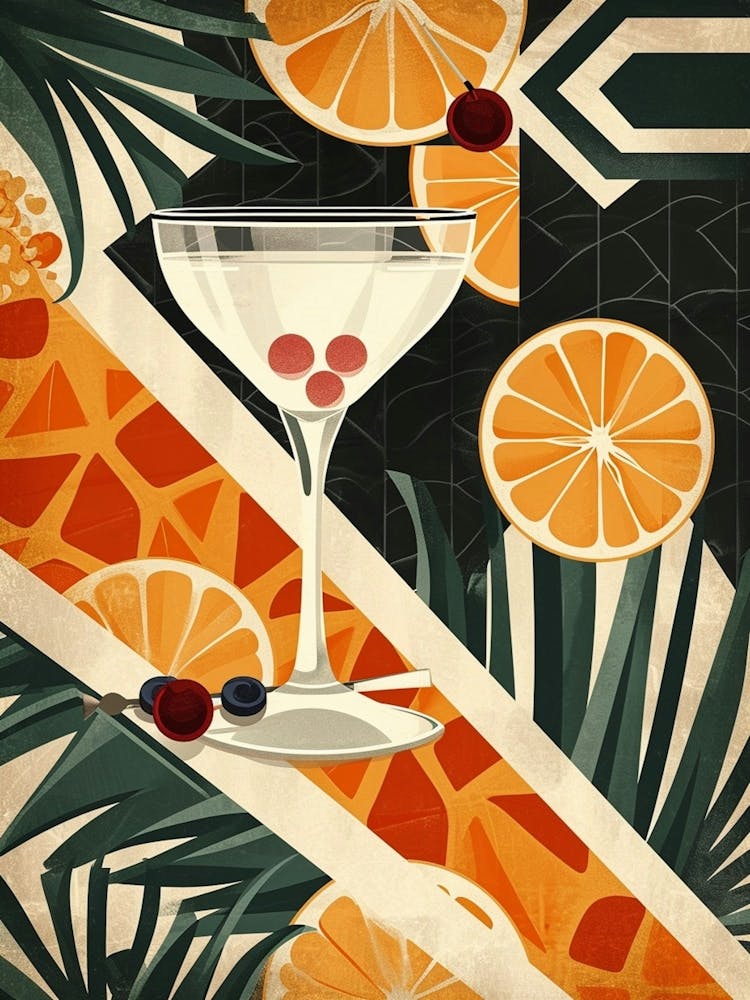 Fruchtiger Art-Déco-Cocktail 4