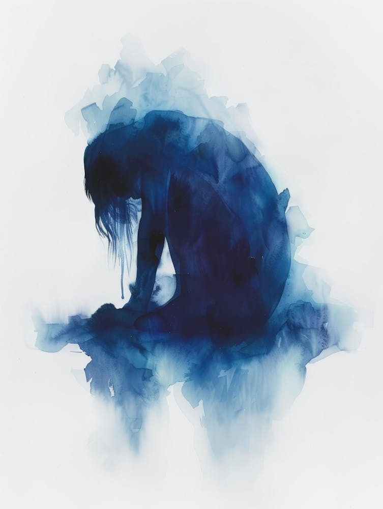 Woman In Blue Water