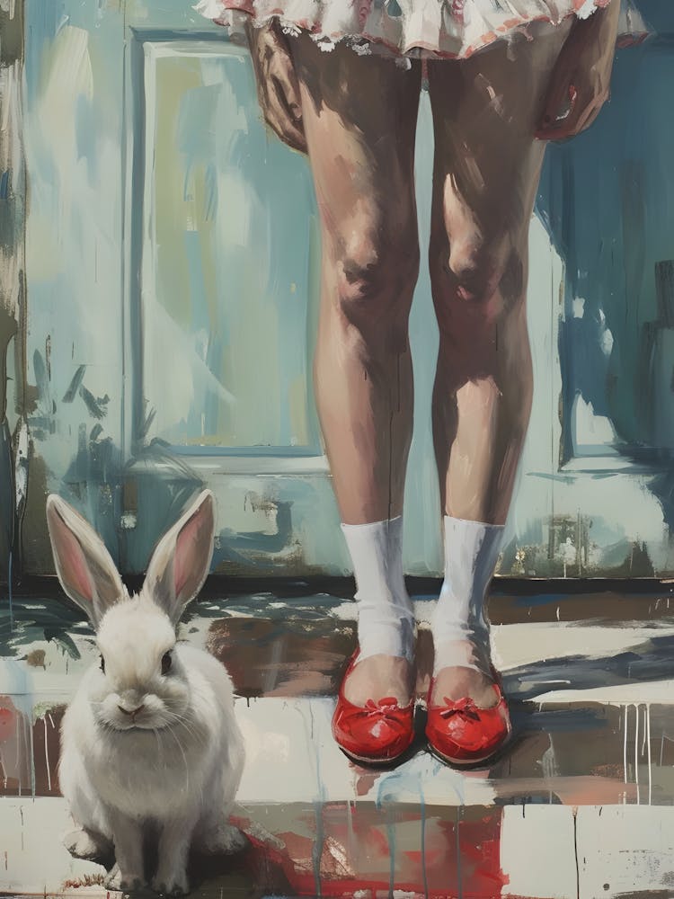 Girl And A Rabbit