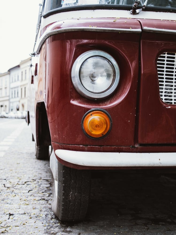 Red Retro Van