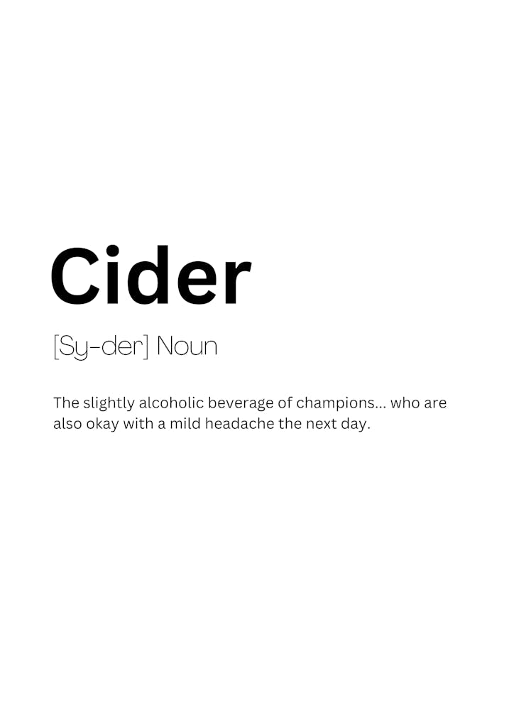 Cider Definition Meaning
