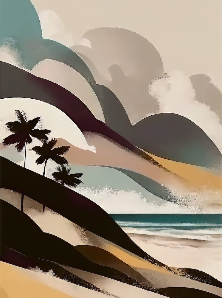 Hawaii - Abstract Minimal Boho Beach
