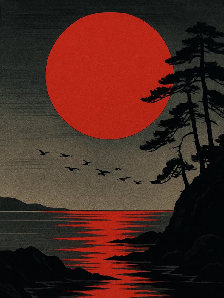 Sunset Over The Sea 7