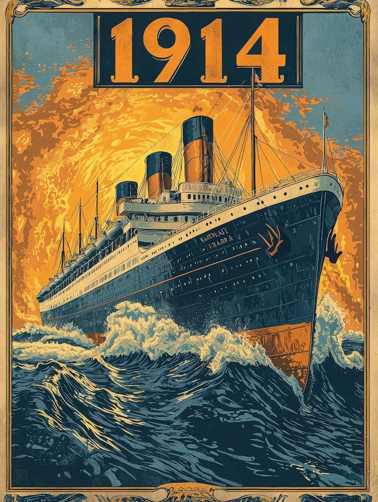 Aihrgdesign A Vintage Travel Poster Of A Grand Steamship Emba 097a3f0a E466 44dc A84b 48df025eef27 0
