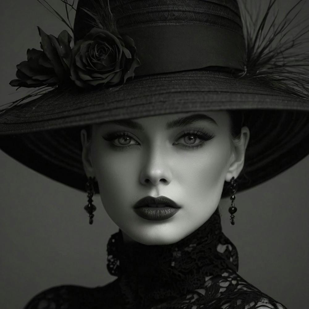 Beautiful Woman In Black