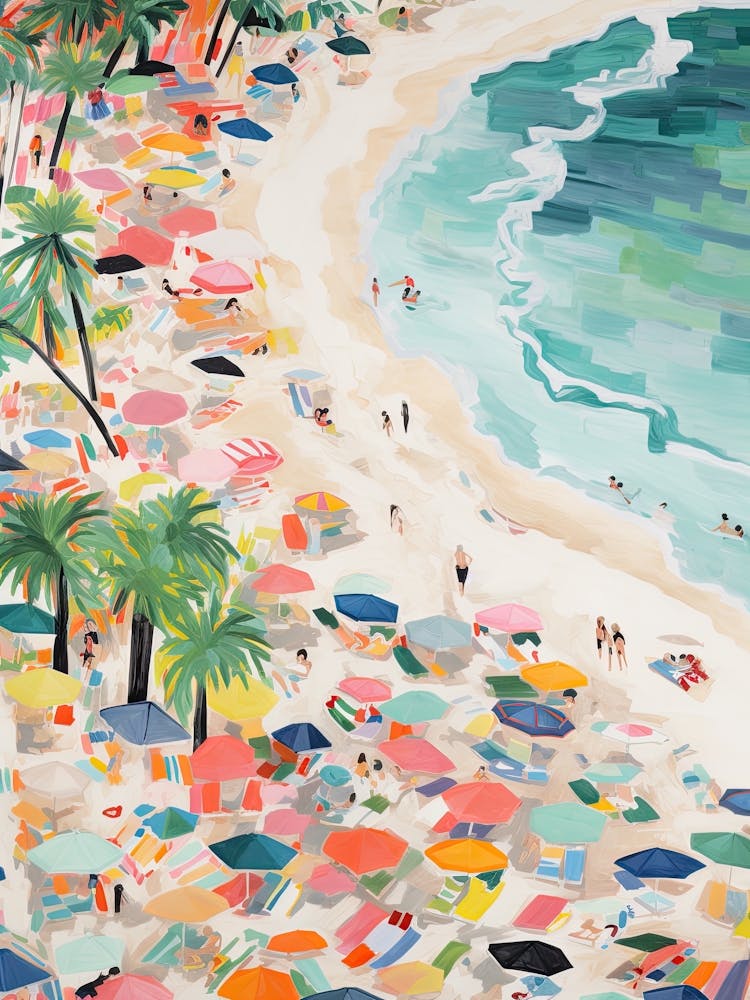 Bali Summer Aerial View Painting 4