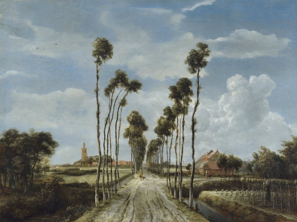 The Avenue At Middelharnis, Meindert Hobbema