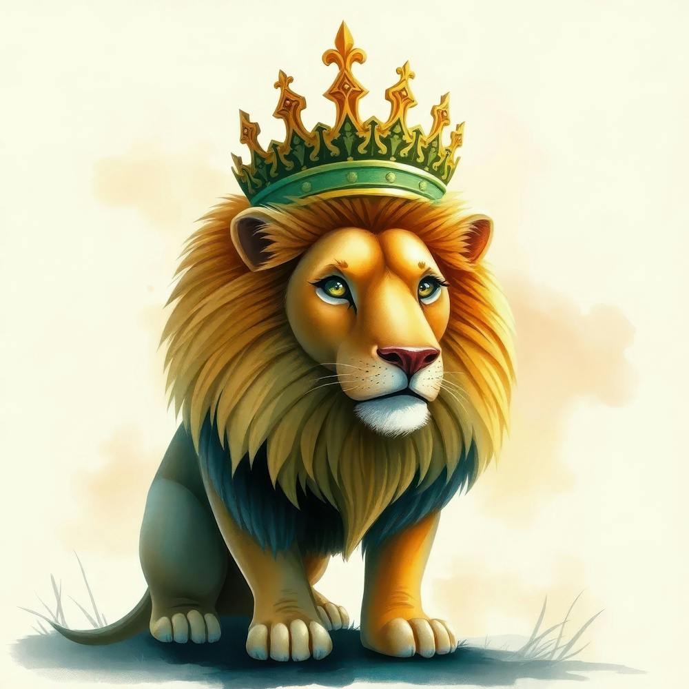 Lion With Crown