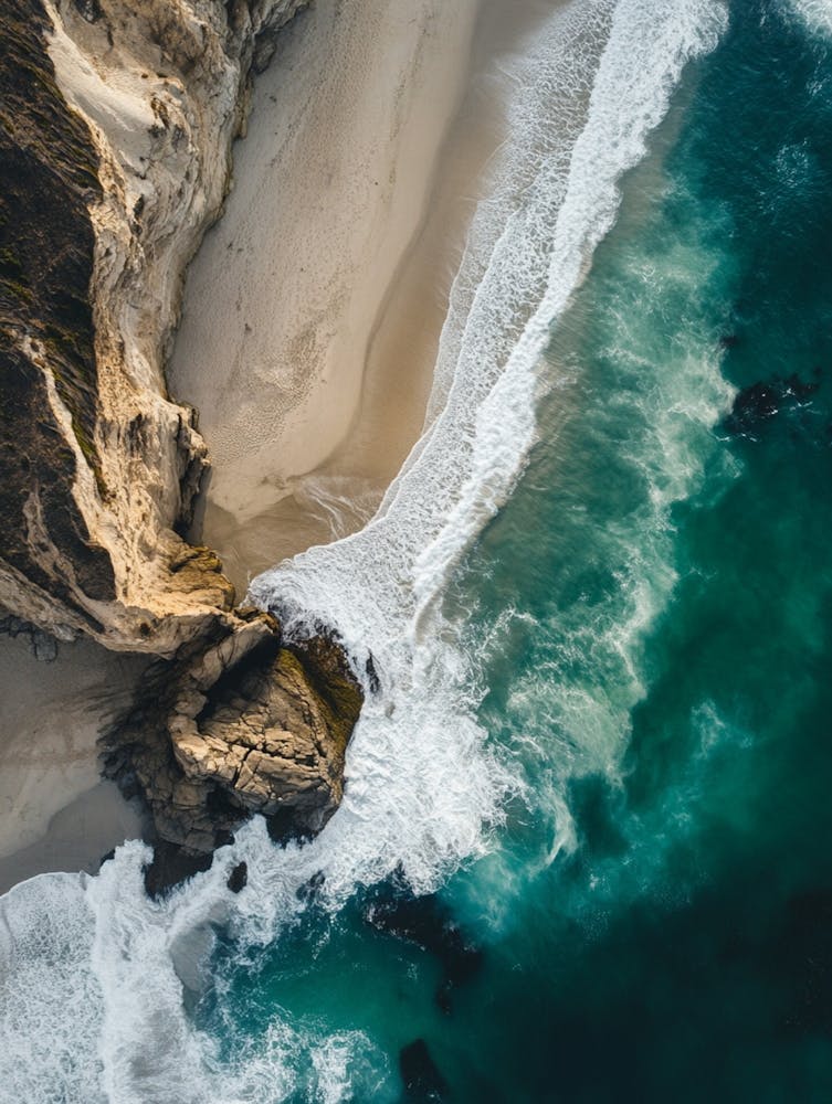 Aerial View Of California Coast