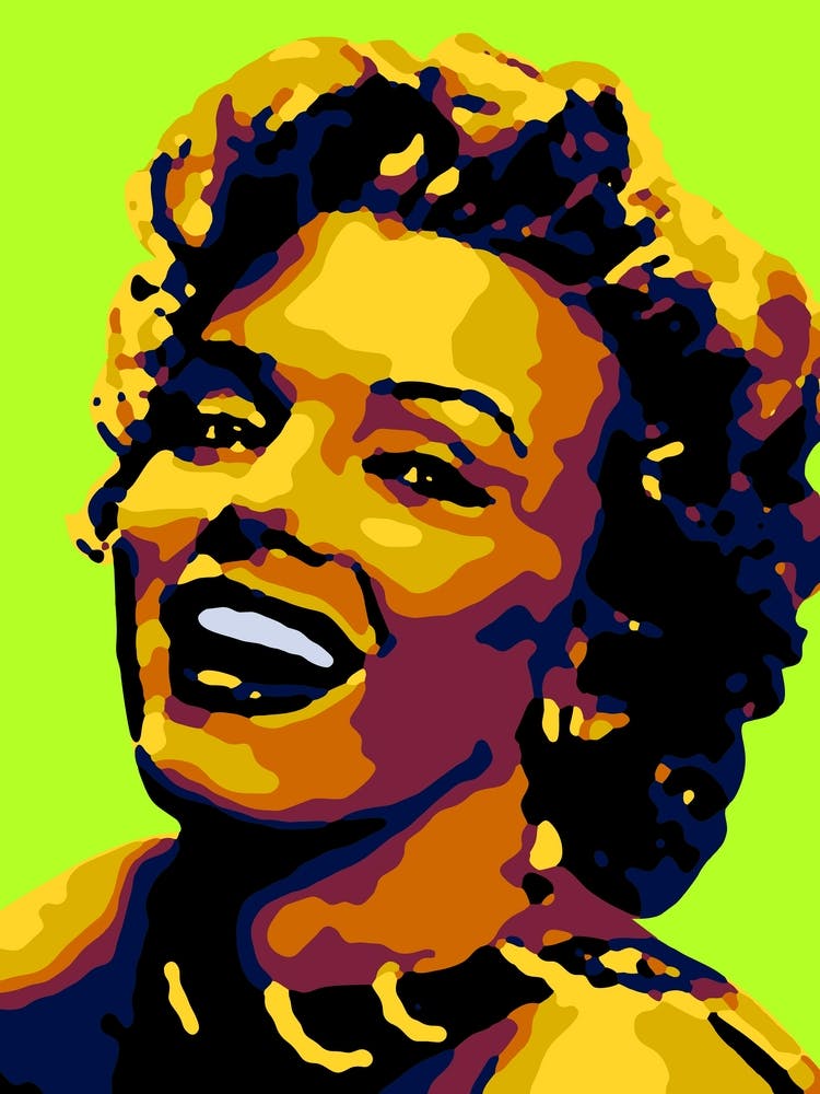 Marilyn Monroe en Illustration Pop Art 1